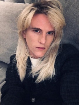 Blonde Androgynous Model